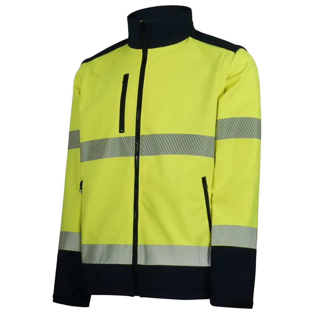 CHAQUETA SOFTSHELL BANDAS SEGMENTADAS MANGAS DESMONTABLES AV COMBINADA